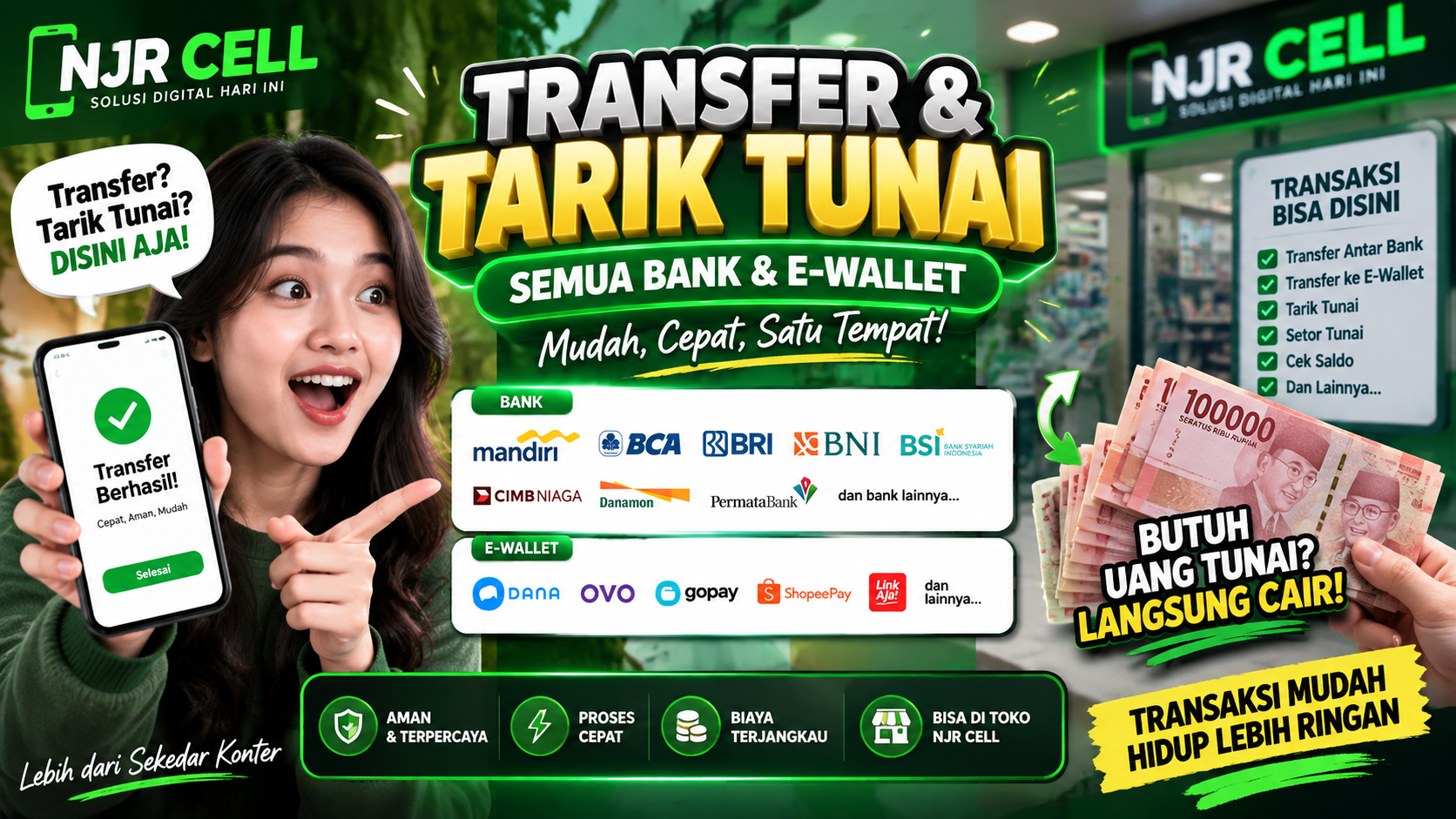 Promo Transfer & Tarik Tunai NJR CELL